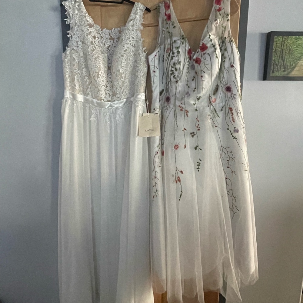 Elegant White and Floral Wedding Dresses